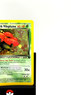 Dark Vileplume 13/82 Holo Rare Team Rocket Pokemon Card WOTC LP Swirl Unlimited - Image 5