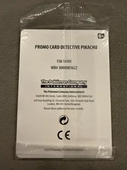 Pokemon 2019 Black Star Promo SM190 DVD Stamped Holo Detective Pikachu Sealed - Image 2