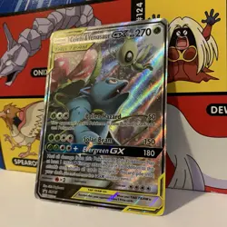 Celebi & Venusaur GX Sun & Moon Promo Pokemon SM167 Tag Team HP - Image 4