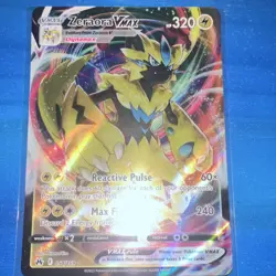 Pokemon TCG Zeraora VMAX 054/159 Crown Zenith Ultra Rare Holo 320 HP Max Fist - Image 1