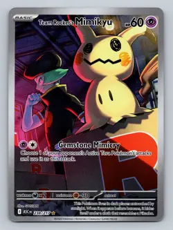 Pokemon Ascended Heroes Team Rocket's Mimikyu 238/217 Illustration Rare - Image 1