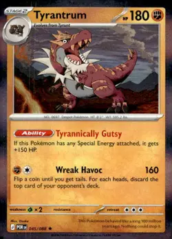 Tyrantrum - 047/088 (Non-Holo) 045/088 Rare Deck Exclusives Pokemon LP - Image 1