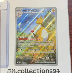 Pokemon Ampharos 090/086 IR Holo English Chaos Rising - Image 1