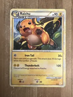 Raichu - 19/30 - Raichu Trainer Kit HP, English Pokemon Pokemon Trainer Kit Sing - Image 1