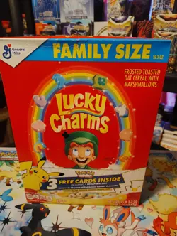 Lucky Charms Pokemon 25th Anniversary Box with Original Sealed pack! - Image 1