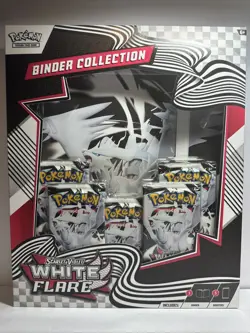 Pokemon Scarlet & Violet White Flare Binder Collection - Image 1