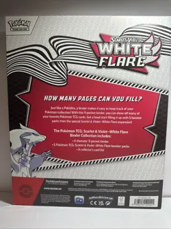 Pokemon Scarlet & Violet White Flare Binder Collection - Image 5