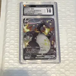 Pokemon CGC 10 Charizard VMAX SV107/SV122 Shining Fates Shiny.READ DC 👇 - Image 1