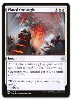 Plated Onslaught #29 (LP) Phyrexia All Will Be One ONE Magic MTG - Image 1