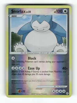 Snorlax - 37/130 - Diamond & Pearl - Pokemon - Rare - MP - Image 1