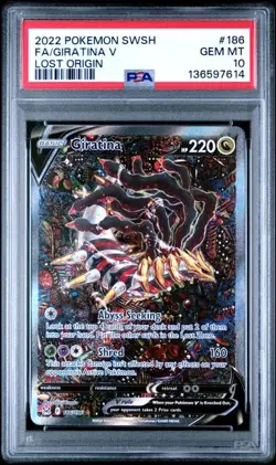 Pokemon Giratina V Lost Origin Full Alt Art #186 PSA 10 Gem Mint - Image 1