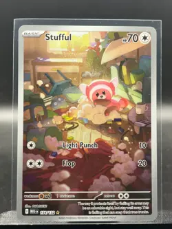 2025 Pokemon ME01 Mega Evolution EN Stufful 154/132 Illustration Rare IR - Image 1