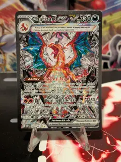 Pokemon TCG Charizard EX Sir Obsidian Flames 223/197 Full Art Secret Rare - Image 1