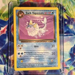 The Pokemon Company Pokemon TCG Dark Vaporeon 45/82 Team Rocket EN 1999 - Image 1