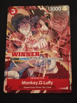 One Piece Card Game - Monkey D. Luffy - P-006 - Winner Pack Vol. 1 - NM - Image 1