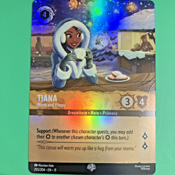 Disney Lorcana Tiana - Warm and Happy (Epic) 205/204 Winterspell Holo - Image 2