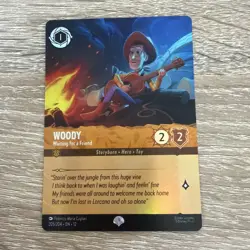 Disney Lorcana Wilds Unknown Woody Waiting for a Friend 205/204 Epic Foil - Image 1