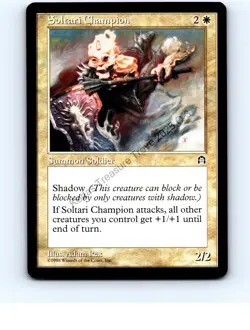 Soltari Champion White Rare Stronghold MTG NP Near Mint or Better - Image 1