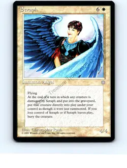 Seraph White Rare Ice Age MTG NP Near Mint or Better - Image 1