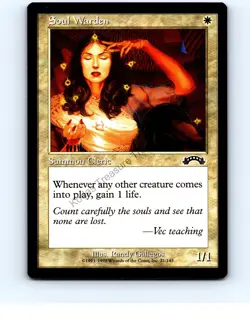 Soul Warden #21 White Common Exodus MTG NP Near Mint or Better - Image 1