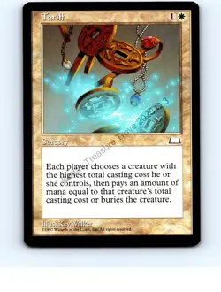 Tariff White Rare Weatherlight MTG NP Near Mint or Better - Image 1