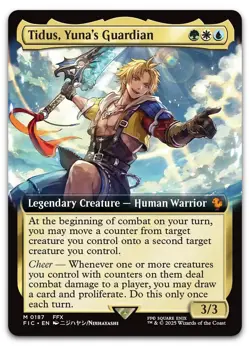 Tidus, Yuna's Guardian (Extended Art) #187 (NM) Final Fantasy FIC Magic MTG - Image 1