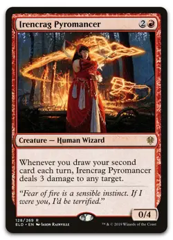 Irencrag Pyromancer #128 (LP) Throne of Eldraine ELD Magic MTG - Image 1