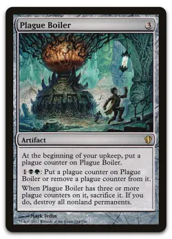Plague Boiler #254 (LP) Commander 2013 C13 Magic MTG - Image 1