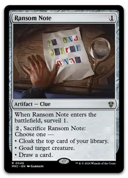 Ransom Note (0046) #46 (LP) Murders Karlov Manor MKC Magic MTG - Image 1