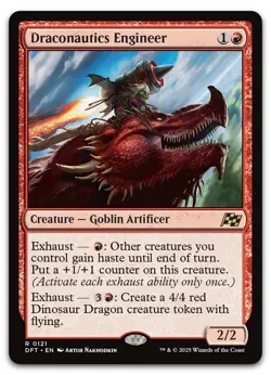 Draconautics Engineer #121 (LP) Aetherdrift DFT Magic MTG - Image 1