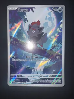 Pokemon TCG Zorua Holo Illustration Rare SV: White Flare 142/086 NM - Image 1