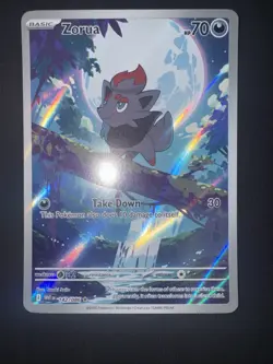 Pokemon TCG Zorua Holo Illustration Rare SV: White Flare 142/086 NM - Image 2