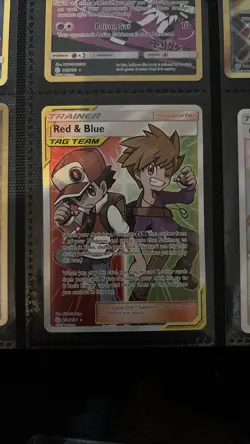 Pokemon Red & Blue 234/236 Cosmic Eclipse Tag Team Trainer - Image 1