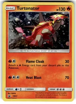 Pokemon TCG Turtonator SM27 Promo SM Black Star Promos NM Holo - Image 1