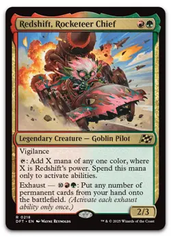 Redshift, Rocketeer Chief #218 (LP) Aetherdrift DFT Magic MTG - Image 1
