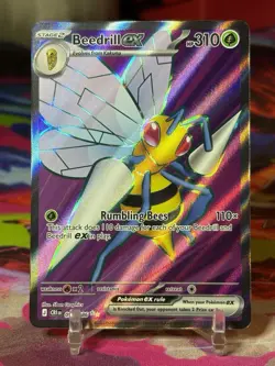 Pokemon TCG Chaos Rising BEEDRILL ex 098/086 - Image 1