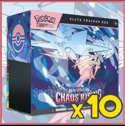 Pokemon TCG: Mega Evolution Chaos Rising Elite Trainer Box Sealed Case - Image 2