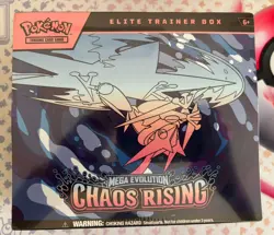 Pokemon TCG Mega Evolution Chaos Rising Elite Trainer Box ETB New Sealed - Image 1