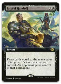 Fateful Handoff (Extended Art) #325 (LP) Brothers' War BRO Magic MTG - Image 1