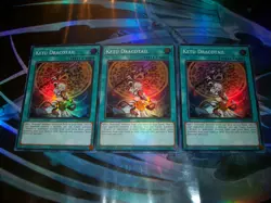 3x Ketu Dracotail 1st Edition Super Rare JUSH-EN008 Yu-Gi-Oh! - Image 1