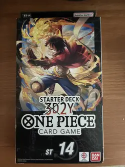ONE PIECE CARD GAME 3D2Y STARTER DECK (ST-14) ENGLISH NEW SEALED - Image 1
