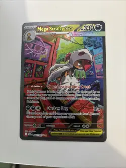 Pokemon TCG Mega Scrafty EX ASC 285/217 Ascended Heroes Special Illustration - Image 1