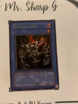 RELINQUISHED - SDP-001 ENGLISH Yu-GI-Oh! CARD ULTRA RARE HOLO KONAMI TCG OCG - Image 2
