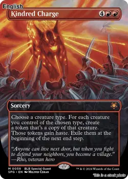 Kindred Charge (Borderless) EN [SPG - 58] - NM TCG MTG - Image 1