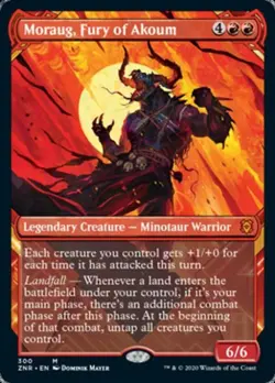 ~ Moraug, Fury of Akoum (Showcase) ~ NM ~ Zendikar Rising ~ MTG ~ - Image 1