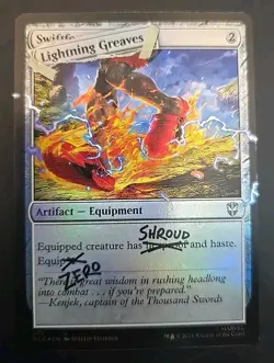 Lightning Greaves (382) Secret Lair Drop MTG Foil Near Mint (Deadpool) - Image 1