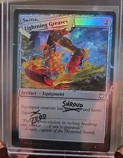 Lightning Greaves (382) Secret Lair Drop MTG Foil Near Mint (Deadpool) - Image 3