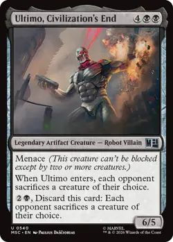 x4 Ultimo, Civilization's End U MTG Commander: Marvel Super Heroes M/NM, English - Image 1