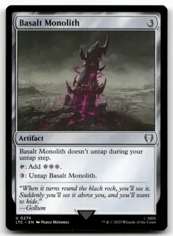 Basalt Monolith #274 (NM) Lord of the Rings LTC Magic MTG - Image 1