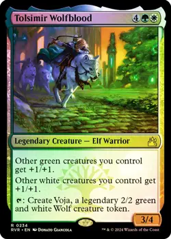 MTG FOIL Tolsimir Wolfblood - Ravnica Remastered #234 - Image 1